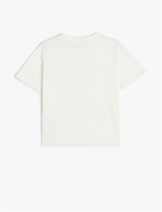 Koton 5Skb10076Tk 010 Ekru Erkek Cocuk Pamuk Jersey T-Shırt