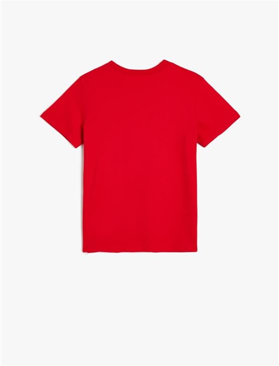 Koton 5Skb10173Tk 401 Kırmızı Erkek Cocuk Pamuk Jersey T-Shırt