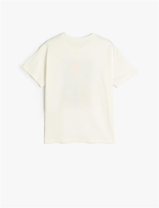 Koton 5Skb10222Tk 010 Ekru Erkek Cocuk Pamuk Jersey T-Shırt