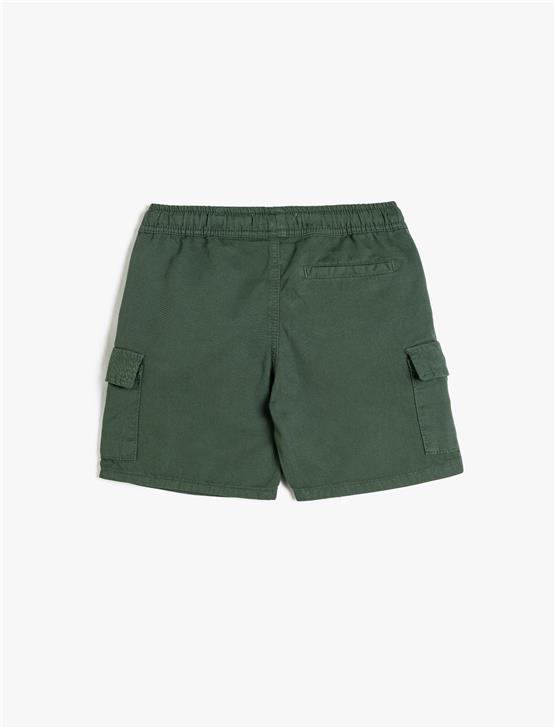 Koton 5Skb40004Td 787 Yesıl Erkek Cocuk Pamuk Denım Short