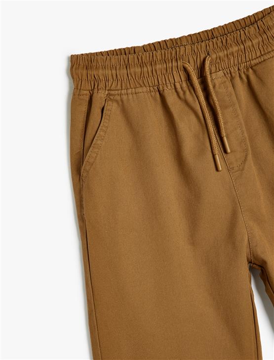 Koton 5Skb40053Tw 100 Deve Tuyu Erkek Cocuk Pamuk Dokuma Pantolon