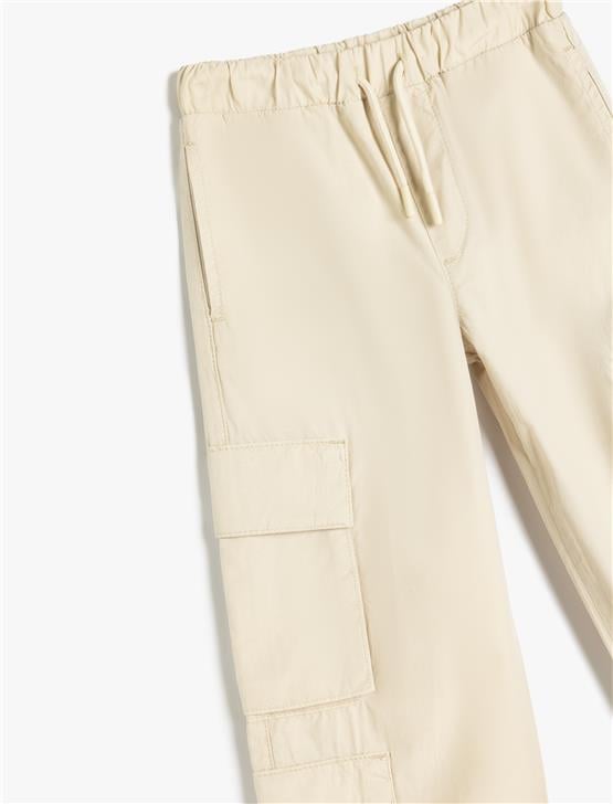 Koton 5Skb40065Tw 052 Bej Erkek Cocuk Pamuk Denım Pantolon