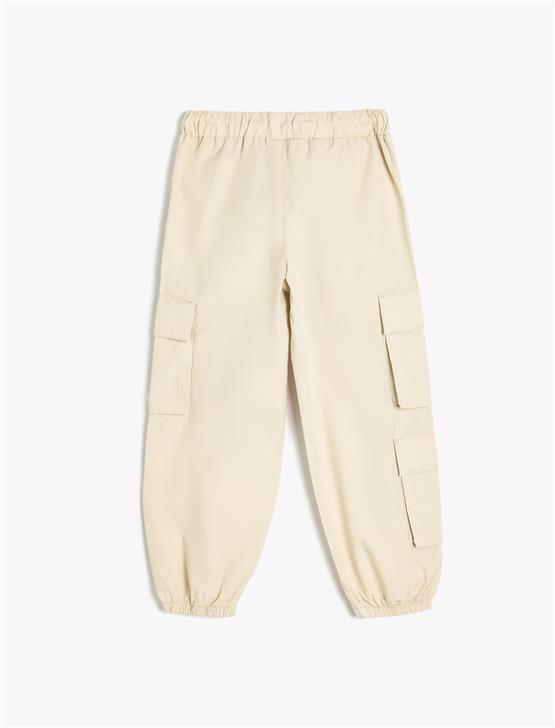 Koton 5Skb40065Tw 052 Bej Erkek Cocuk Pamuk Denım Pantolon