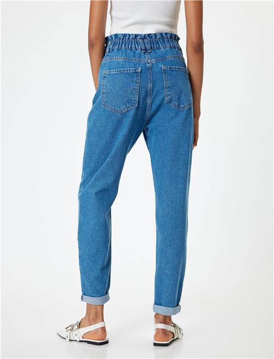Koton 5Wal40002Md Mıd Orta Indıgo Kadın Pamuk Denim Pantolon