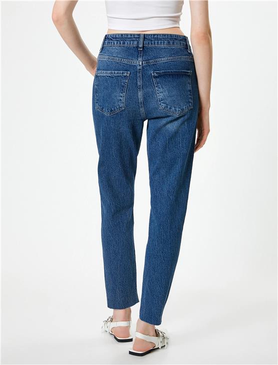 Koton 5Wal40020Md Drk Koyu Indıgo Kadın Pamuk Denim Pantolon