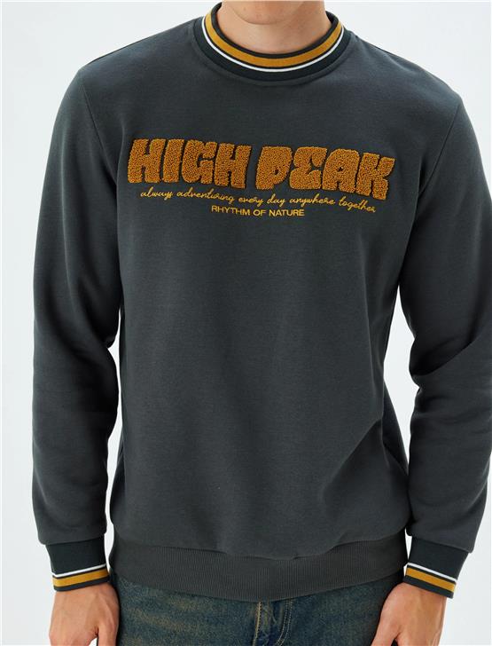 Koton 5Wam70003Mk 853 Hakı Erkek Pamuk Jersey Sweatshırt