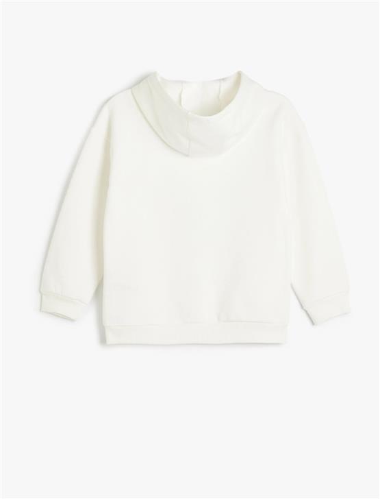 Koton 5Wkb10031Tk 010 Ekru Erkek Cocuk Pamuk Jersey Sweatshırt