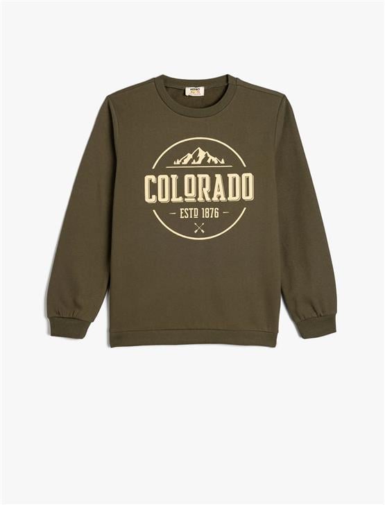 Koton 5Wkb10203Tk 854 Hakı Erkek Cocuk Sweatshırt