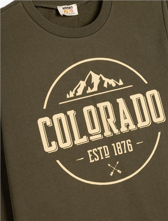 Koton 5Wkb10203Tk 854 Hakı Erkek Cocuk Sweatshırt