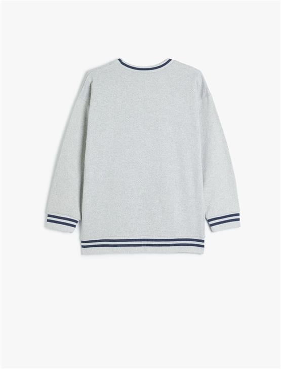 Koton 5Wkb10206Tk 031 Grı Erkek Cocuk Pamuk Jersey Sweatshırt