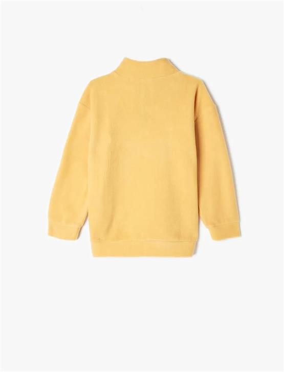 Koton 5Wkb10214Tk 192 Hardal Erkek Cocuk Polyester Jersey Sweatshırt