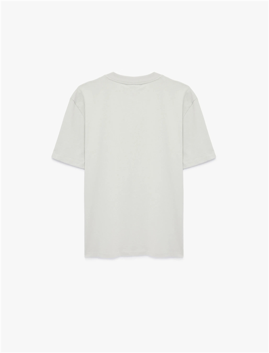 Koton 6Sam10002Mk 031 Grı Erkek Jersey Kısa Kollu T-Shırt