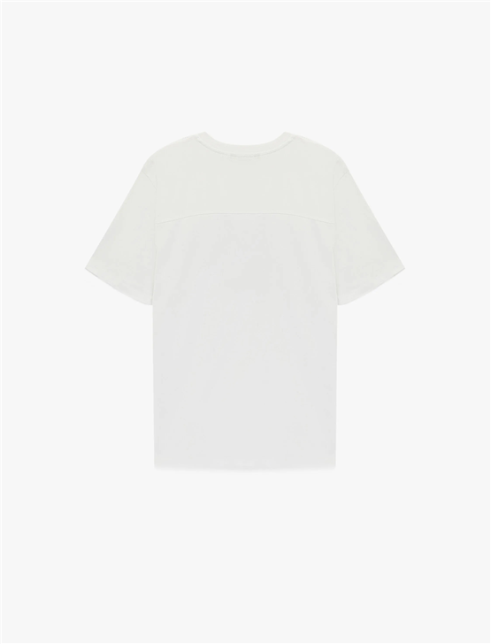 Koton 6Sam10009Mk 000 Beyaz Erkek Jersey Kısa Kollu T-Shırt