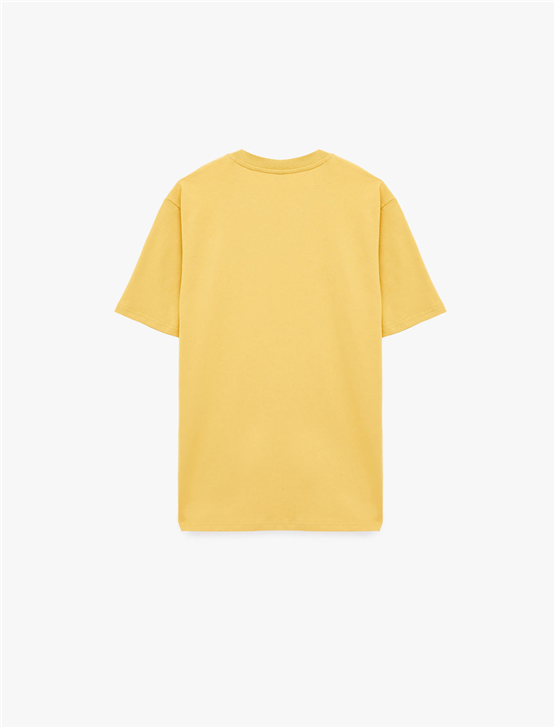 Koton 6Sam10011Mk 152 Sarı Erkek Jersey Kısa Kollu Basıc T-Shırt