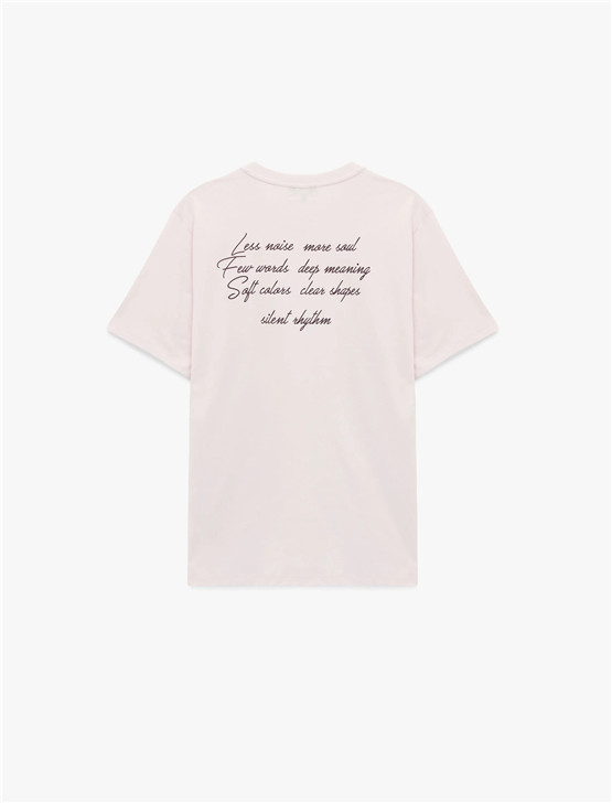 Koton 6Sam10047Mk 289 Pembe Erkek Jersey Kısa Kollu T-Shırt