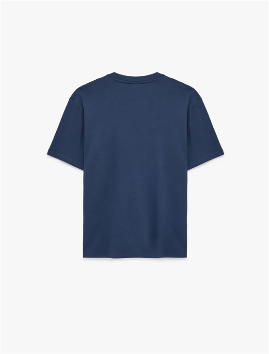 Koton 6SAM10113MK 716 Lacivert Erkek Jersey Kısa Kollu T-Shırt