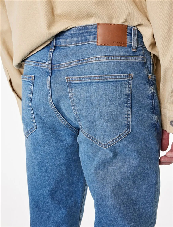 Koton 6Sam40003Nd 740 Orta Indıgo Erkek Denım Pantolon