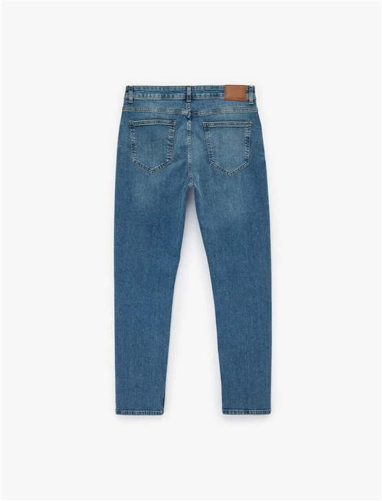 Koton 6Sam40003Nd 740 Orta Indıgo Erkek Denım Pantolon