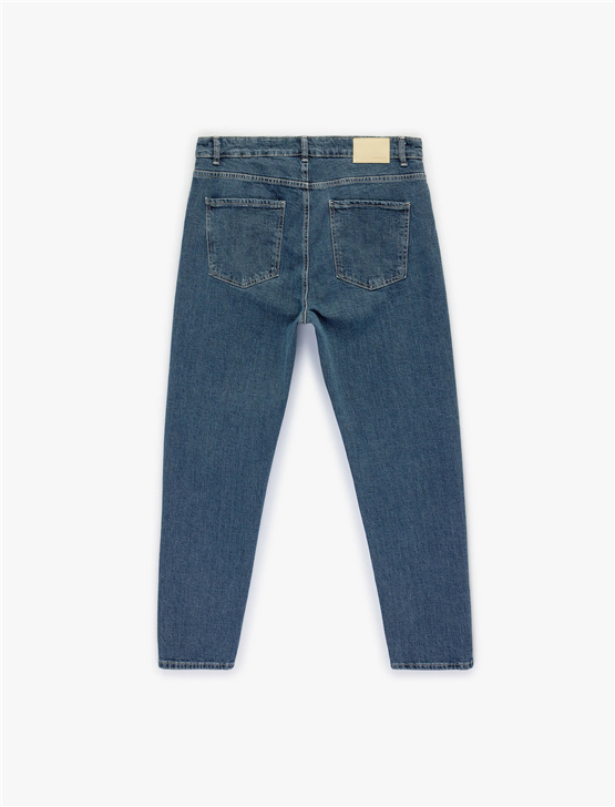 Koton 6Sam40156Nd 740 Orta Indıgo Erkek Denım Pantolon