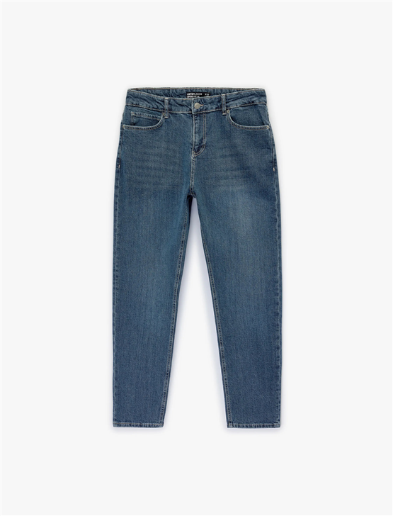 Koton 6Sam40156Nd 740 Orta Indıgo Erkek Denım Pantolon