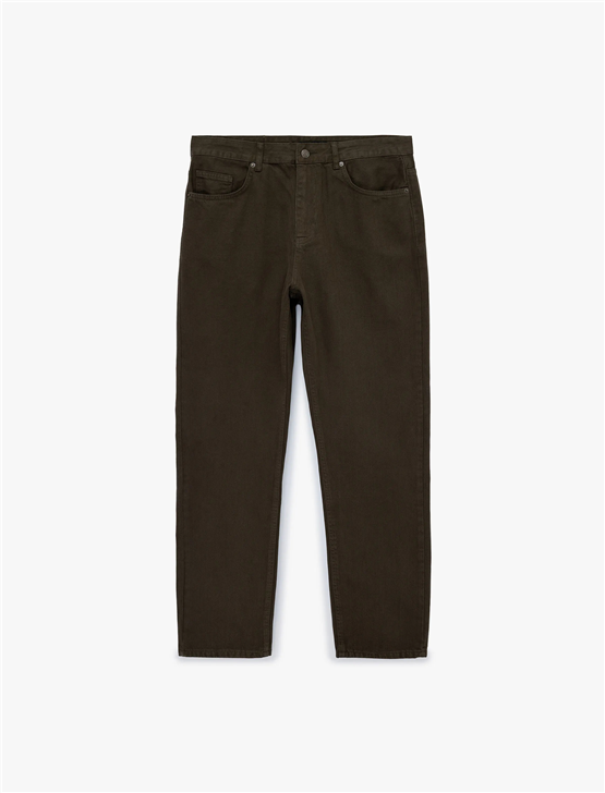 Koton 6Sam40302Nd 550 Kahverengı Erkek Denım Pantolon