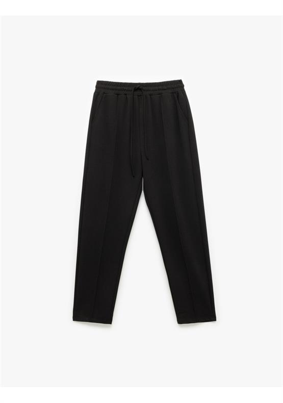 Koton 6Wak40015Ek 999 Sıyah Kadın Elastan Jersey Pantolon