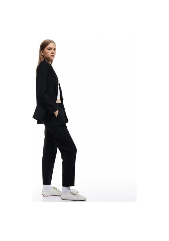 Koton 6Wak40015Ek 999 Sıyah Kadın Elastan Jersey Pantolon