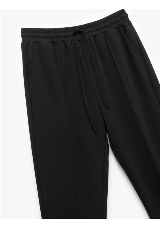 Koton 6Wak40015Ek 999 Sıyah Kadın Elastan Jersey Pantolon