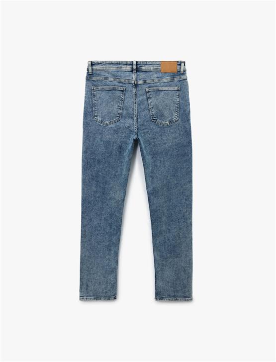 KOTON 6WAM40010ND 600 ACIK INDIGO ERKEK PAMUK DENIM PANTOLON
