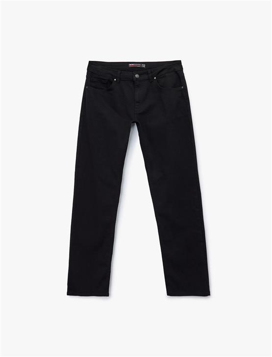 KOTON 6WAM40024ND 999 SIYAH ERKEK PAMUK DENIM PANTOLON