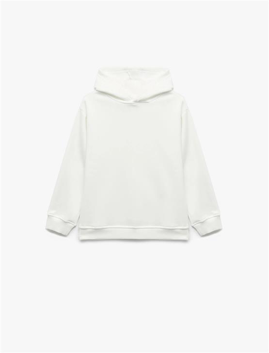 Koton 6Wkb10112Tk 010 Ekru Erkek Cocuk Pamuk Jersey Sweatshırt