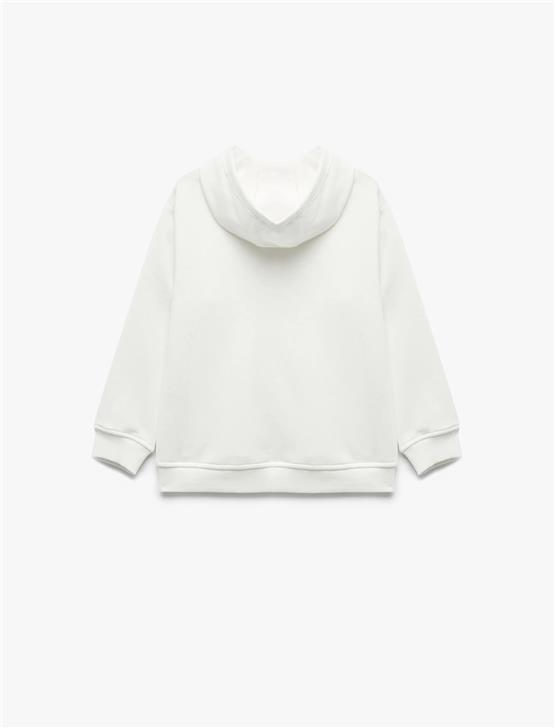 Koton 6Wkb10112Tk 010 Ekru Erkek Cocuk Pamuk Jersey Sweatshırt