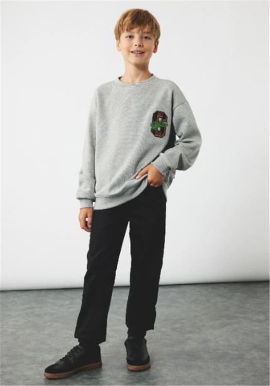 Koton 6Wkb40003Td 999 Sıyah Erkek Cocuk Pamuk Denım Pantolon