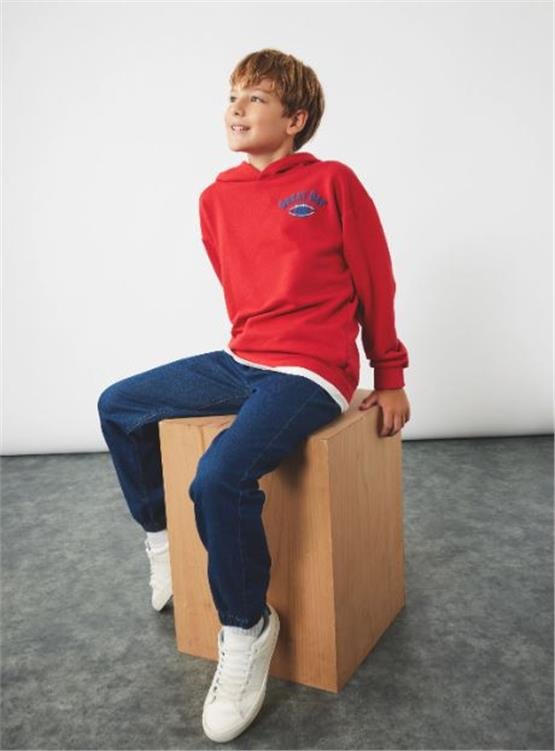 Koton 6Wkb40003Td Dın Dark Inıgo Erkek Cocuk Pamuk Denım Pantolon