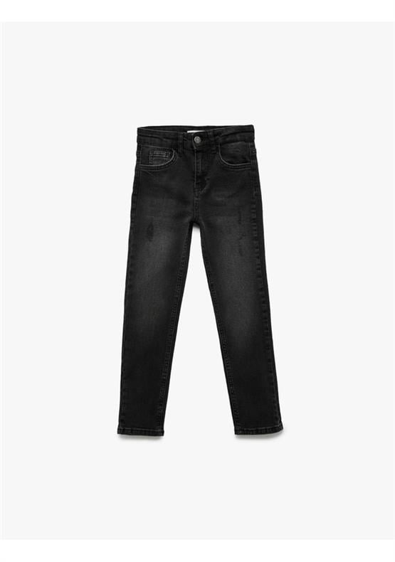 Koton 6Wkb40007Td 999 Sıyah Erkek Cocuk Pamuk Denım Pantolon