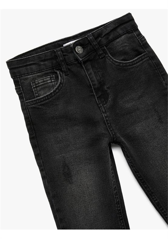 Koton 6Wkb40007Td 999 Sıyah Erkek Cocuk Pamuk Denım Pantolon