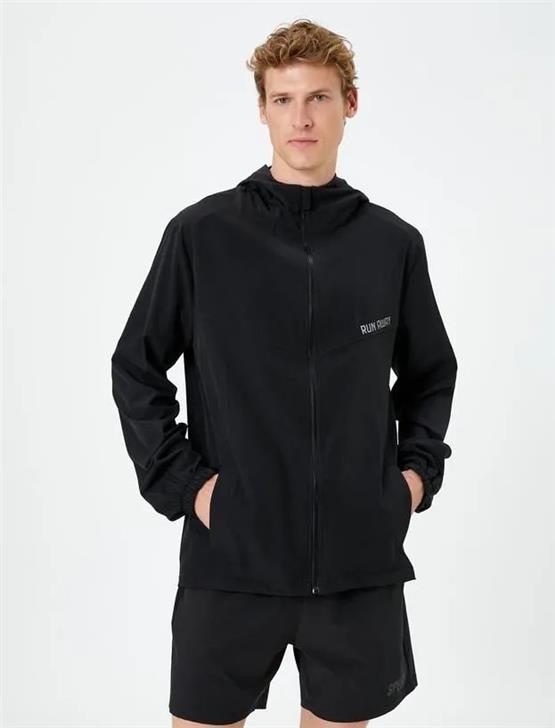 Koton K24 4Wam70001Nw 999 Siyah Erkek Sweatshirt