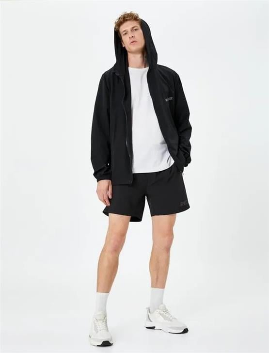 Koton K24 4Wam70001Nw 999 Siyah Erkek Sweatshirt