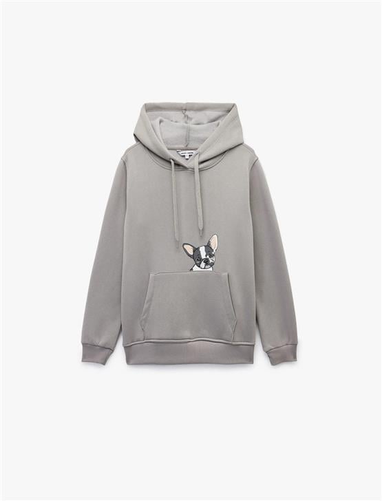 Koton K26 6Wal10153Ik 031 Grı Genc Kız Pamuk Jersey Sweatshırts