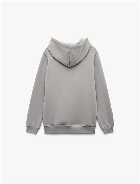 Koton K26 6Wal10153Ik 031 Grı Genc Kız Pamuk Jersey Sweatshırts