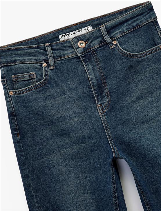 Koton K26 6Wal40035Md Mıd Orta Indıgo Kadın Denım Pantolon