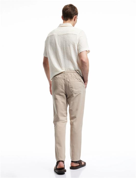 Koton K26 6Wam40043Hw 057 Bej Erkek Pamuk Dokuma Pantolon