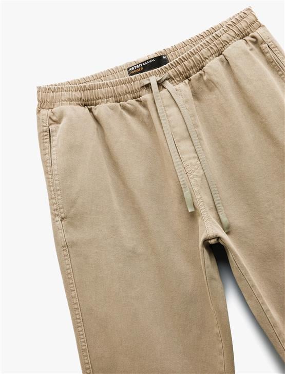 Koton K26 6Wam40045Hw 057 Bej Erkek Pamuk Dokuma Pantolon
