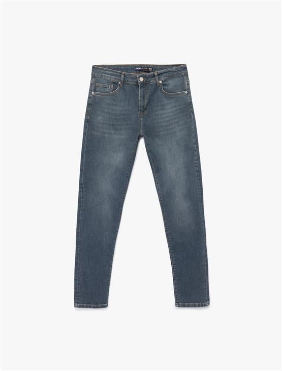 Koton K26 6Wam40050Nd Fa6 Indıgo Stone Erkek Pamuk Denım Pantolon