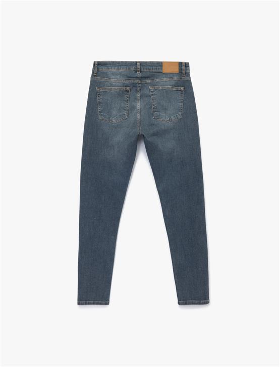 Koton K26 6Wam40050Nd Fa6 Indıgo Stone Erkek Pamuk Denım Pantolon