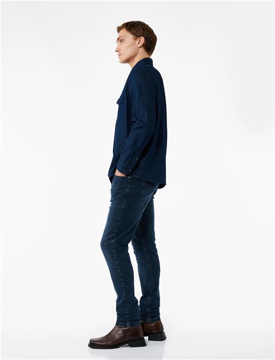 Koton K26 6WAM40051ND FA6 İndigo Stone Erkek Pamuk Denım Pantolon