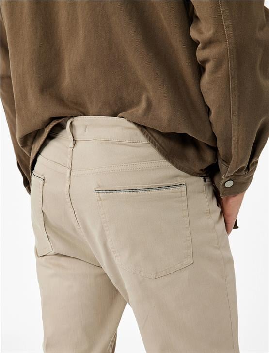 Koton K26 6Wam40063Hw 057 Bej Erkek Pamuk Dokuma Pantolon