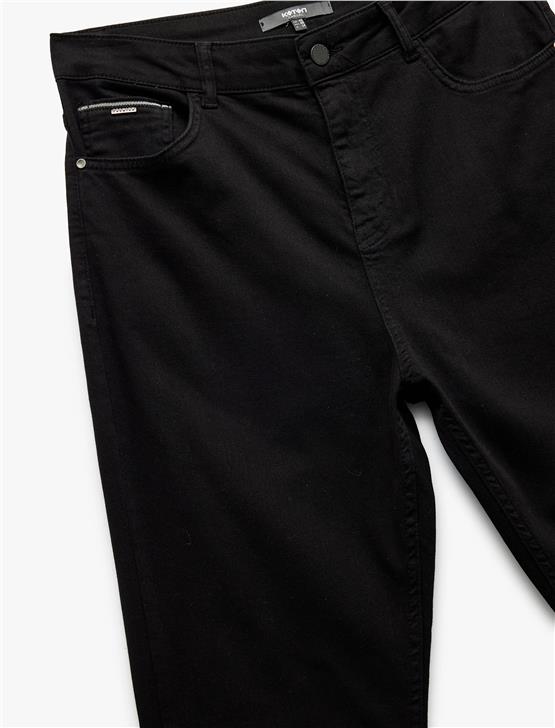 Koton K26 6Wam40063Hw 999 Sıyah Erkek Pamuk Dokuma Pantolon