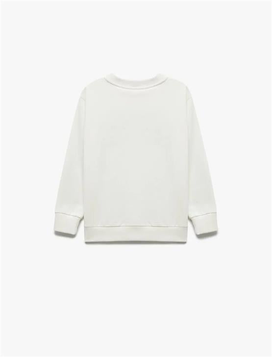 Koton K26 6Wkb10181Tk 010 Ekru Erkek Cocuk Pamuk Jersey Sweatshirt