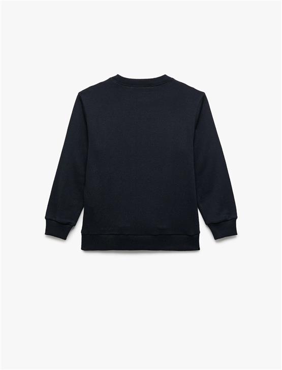 Koton K26 6Wkb10236Tk 704 Lacivert Erkek Cocuk Pamuk Jersey Sweatshirt